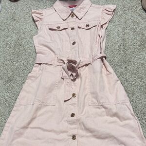 Guess Pink Kids Dress with Button Details
